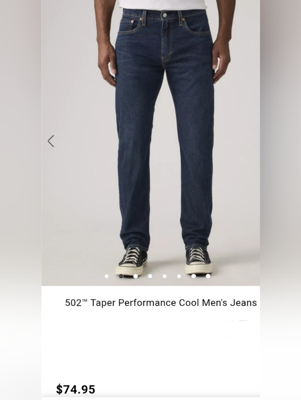 Levis 502 Taper Performance Cool Men's Jeans Various Big & Tall Sizes  NWT